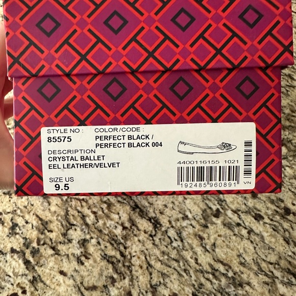 Tory Burch embellished ballet flat, navy blue, sz 9.5 - Picture 5 of 5